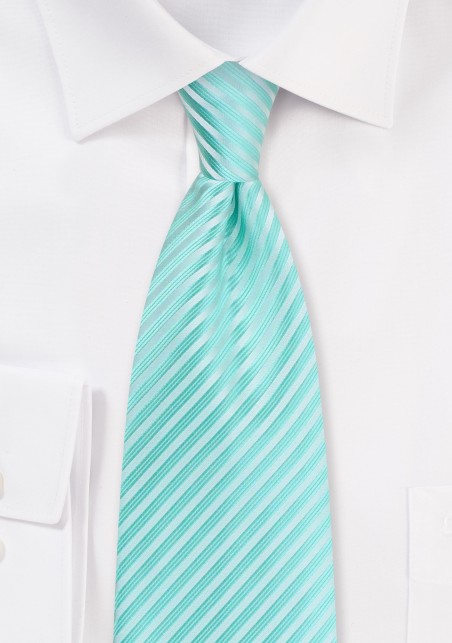 Spearmint Hued Necktie for Kids