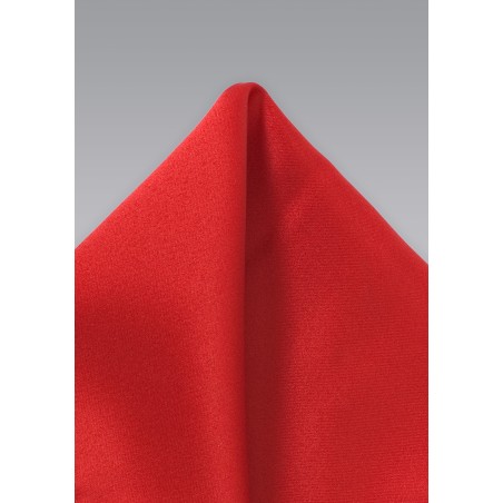 Bright Red Pocket Square