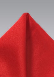 Bright Red Pocket Square