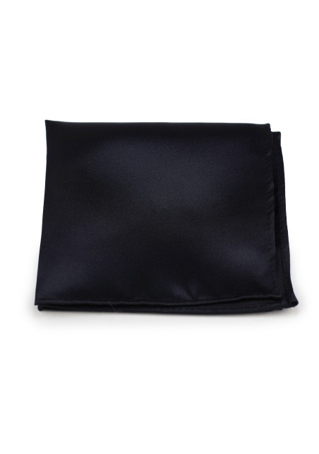 Solid Black Pocket Square