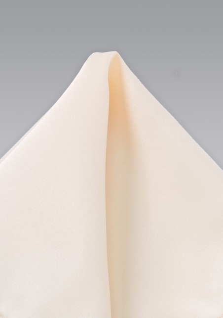 Solid Champagne Pocket Square