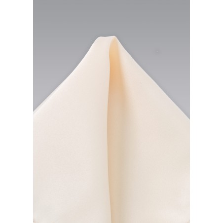 Solid Champagne Pocket Square