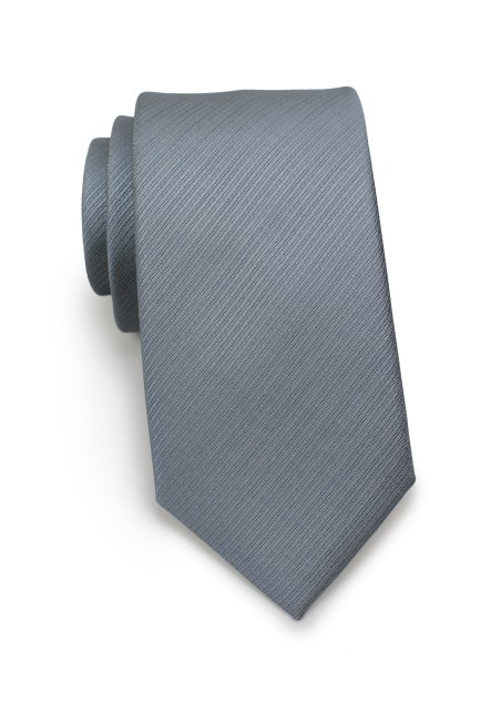 Classic Gray Textured Skinny Tie