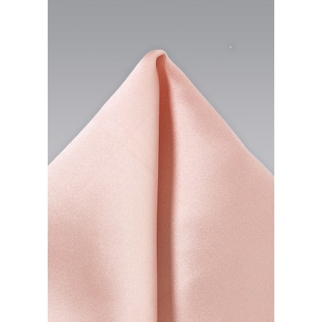 Peach Pink Pocket Square