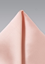 Peach Pink Pocket Square