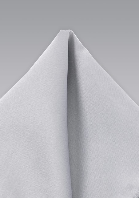 Light Platinum Color Pocket Square