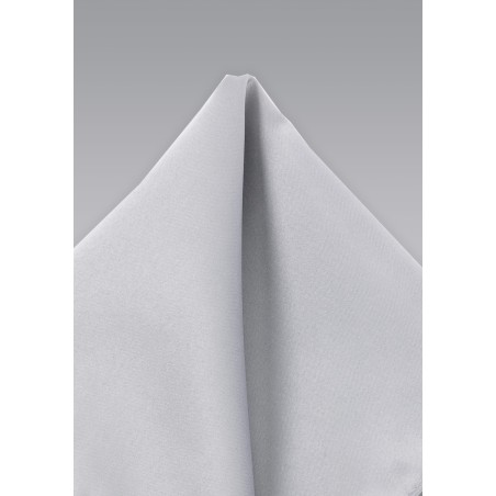 Light Platinum Color Pocket Square