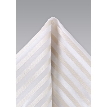 Festive Ivory Color Silk Hanky