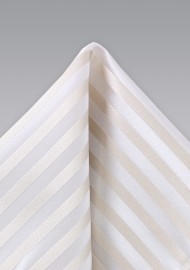 Festive Ivory Color Silk Hanky