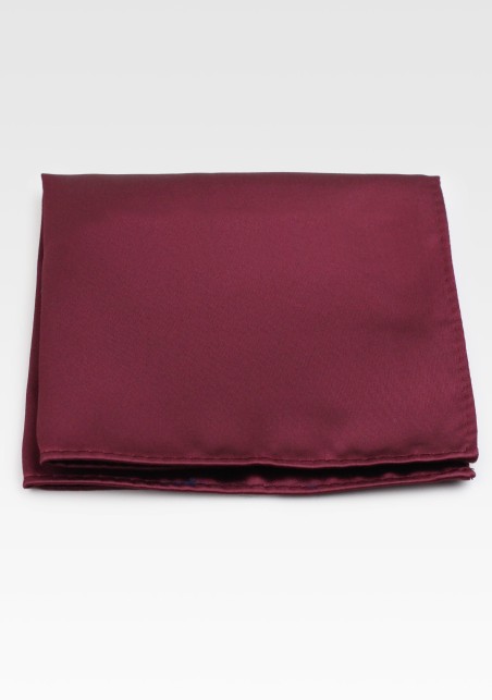 Pocket Squares -  Burgundy red pocket square