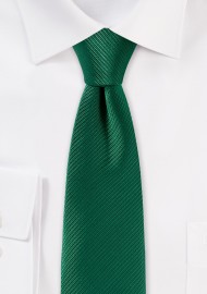 Trendy Skinny Tie in Emerald Green