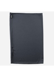 neck gaiter scarf in solid charcoal gray