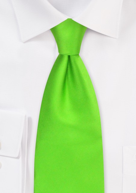 Bright Lime Green Kids Tie