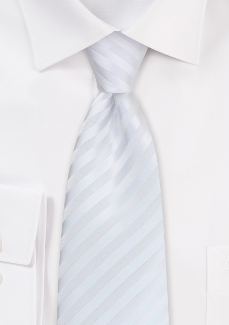 Classic white tie - White necktie made from stain-resistant microfiber