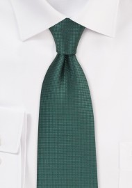 Textured Tie in Mallard Green