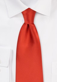 Dark Orange Necktie