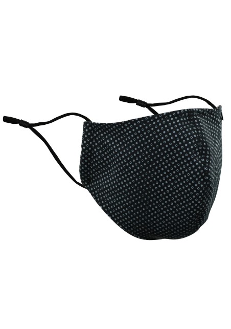 Foulard Print Mask in Black