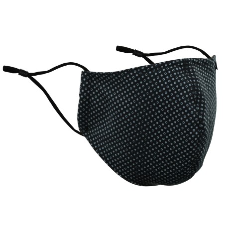Foulard Print Mask in Black