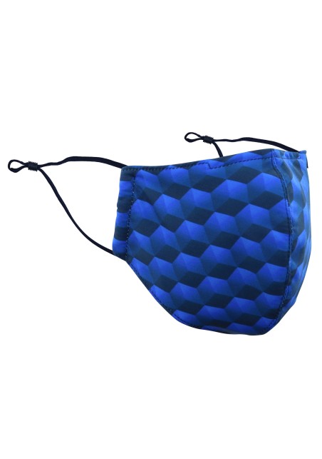 Hex Pattern Filter Mask in Blue