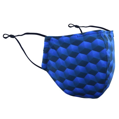 Hex Pattern Filter Mask in Blue