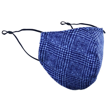 Prince of Wales Check Mask in Blue