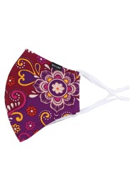 Far East Paisley Print in Fuchsia and Pink