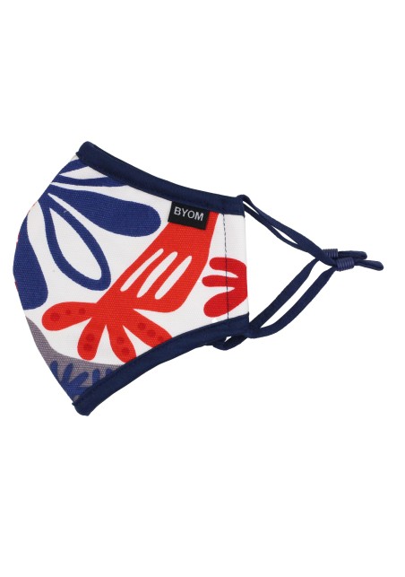 Artistic Bird Print Kids Mask