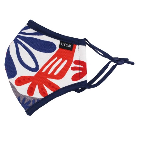 Artistic Bird Print Kids Mask