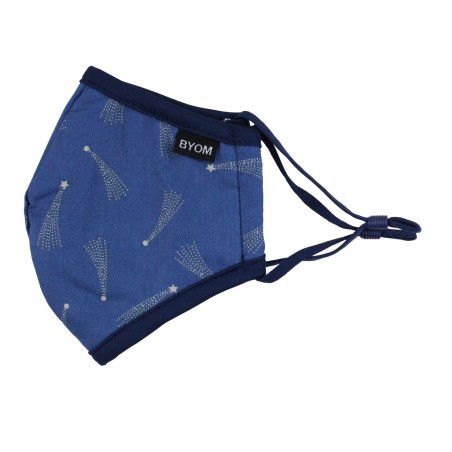 Starry Night Print Kids Mask in Light Blue