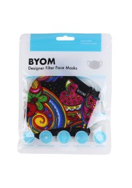 Kids Filter Mask in Colorful Floral Paisley Print in Mask Bag