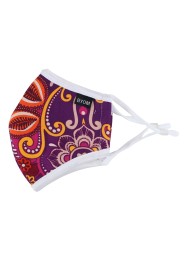 Pink and Fuchsia Paisley Kids Mask