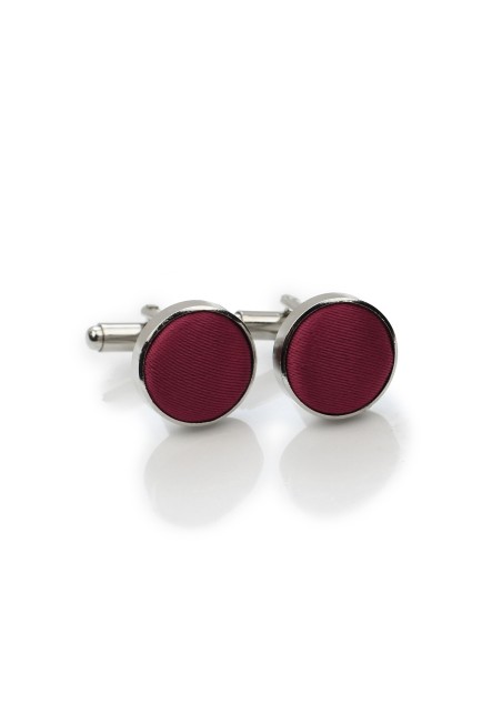 Wedding Cufflinks in Wine Red