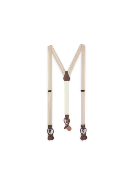 Wedding Suspenders in Champagne