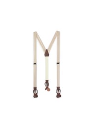 Wedding Suspenders in Champagne