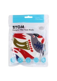 Abstract Brid Print Filter Face Mask in Mask Bag