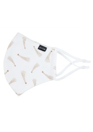 White Mask with Gold Shooting Stars