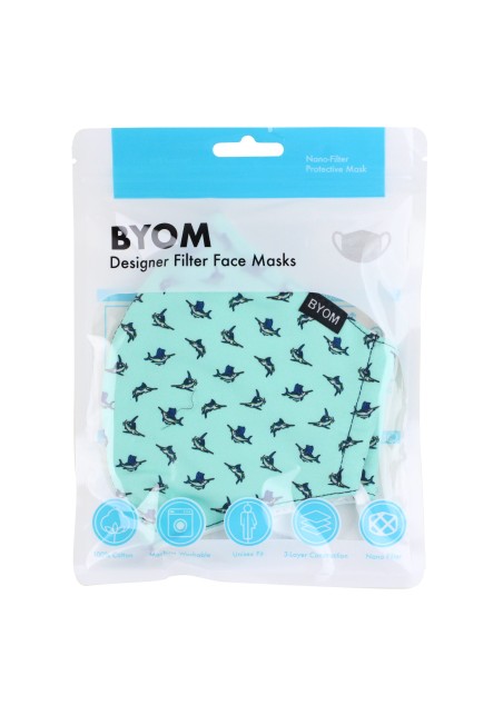 Marlin Print Filter Mask in Mask Bag