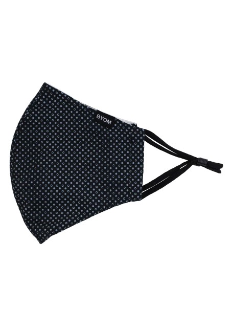 Foulard Print Mask in Black