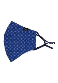 Foulard Print Mask in Navy