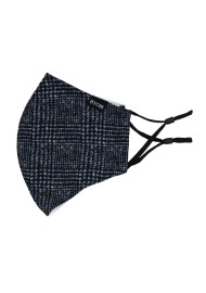 Prince of Wales Check Mask in Charcoal