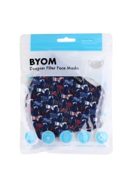 Equestrian Print Mask with Filter in Mask Bag