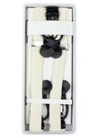 Wedding Ivory Cream Suspender in box
