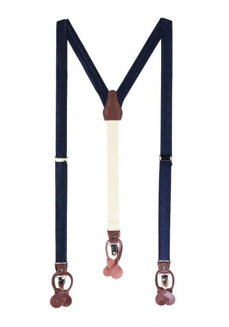 Wedding Suspenders in Navy