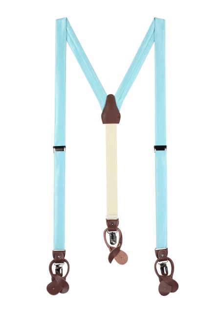 Pool Blue Dress Suspenders