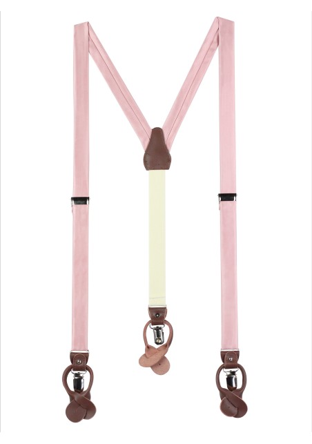 Wedding Suspender in Soft Pink