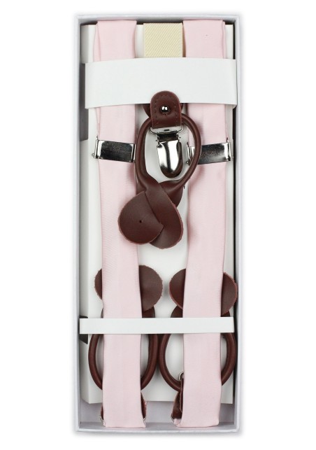 Solid Blush Suspenders in Box