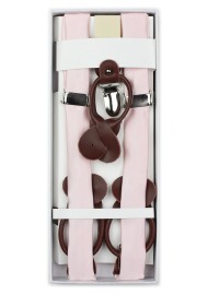 Solid Blush Suspenders in Box