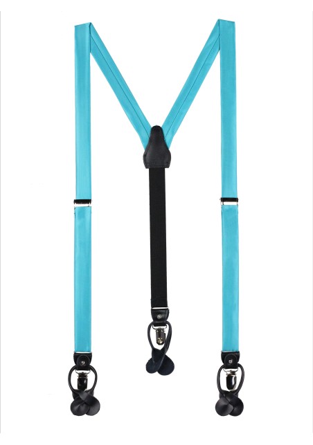 Bold Aqua Suspenders