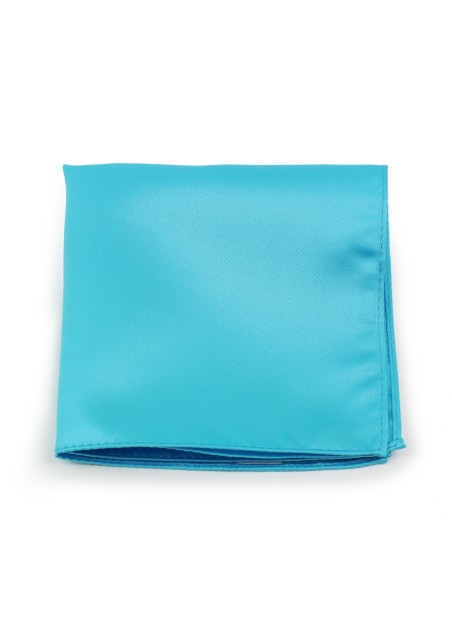 Bold Aqua Pocket Square