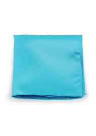 Bold Aqua Pocket Square